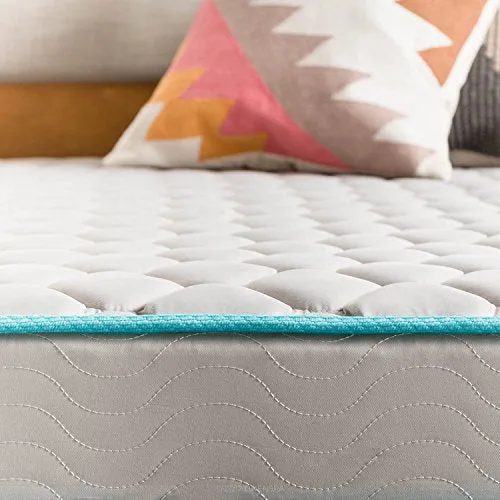 Linenspa 6 Inch Innerspring Full Mattress with Foam Layer - Firm Feel - CertiPUR-US Certified - Mattress in a Box, White