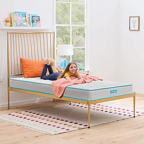 Linenspa 6 Inch Innerspring Full Mattress with Foam Layer - Firm Feel - CertiPUR-US Certified - Mattress in a Box, White