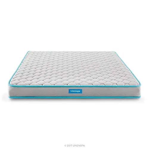 Linenspa 6 Inch Innerspring Full Mattress with Foam Layer - Firm Feel - CertiPUR-US Certified - Mattress in a Box, White