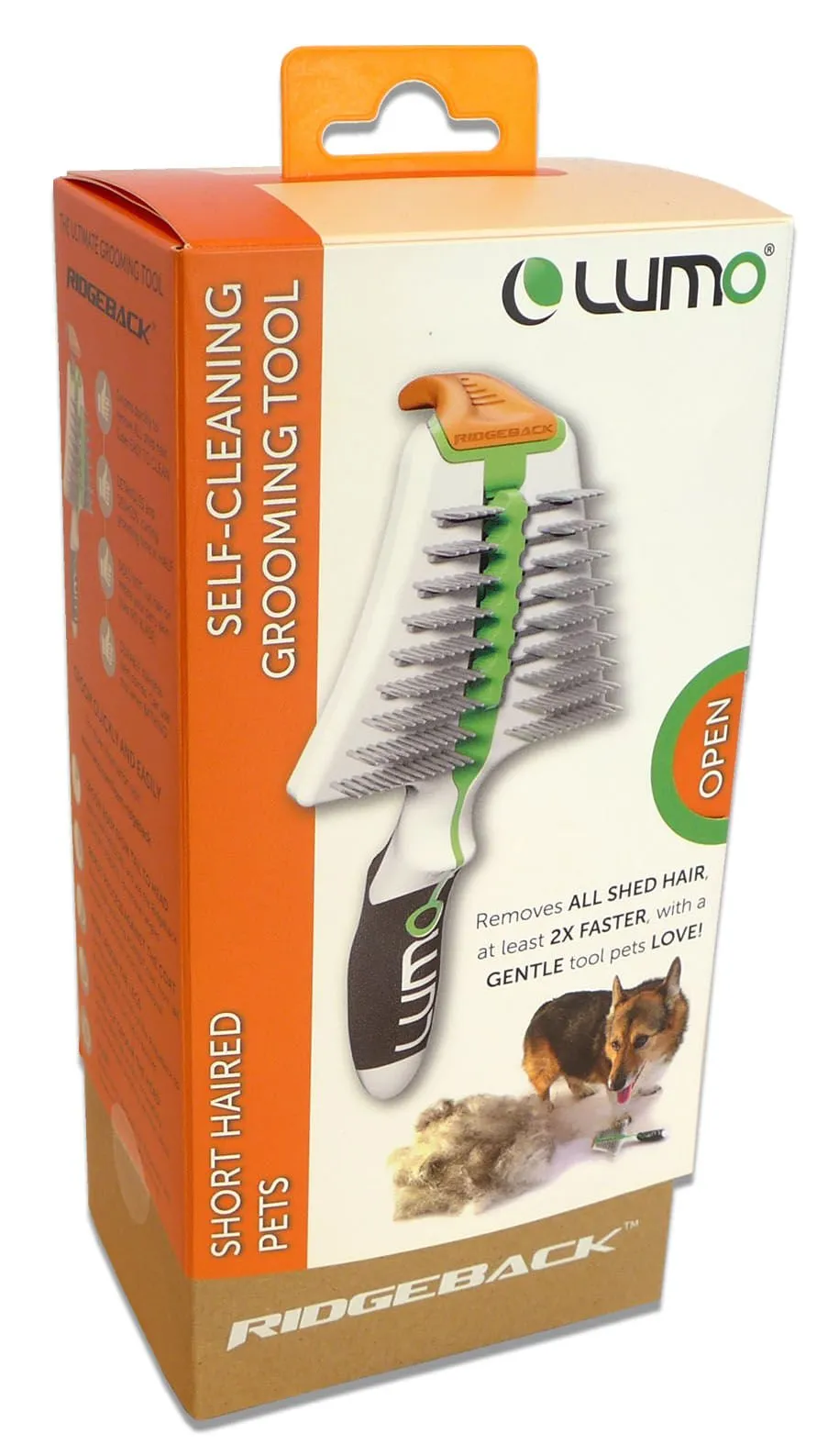 Lumo Ridgeback Short Hair Self-Cleaning Shedding Comb
