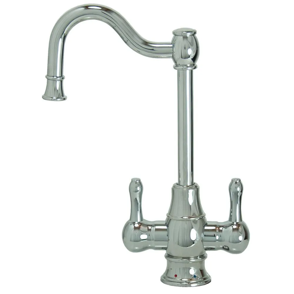 Mountain Plumbing MT1871-NL Francis Anthony Hot & Cold Water Faucet w/Traditional Double Curved Body & Curved Handles