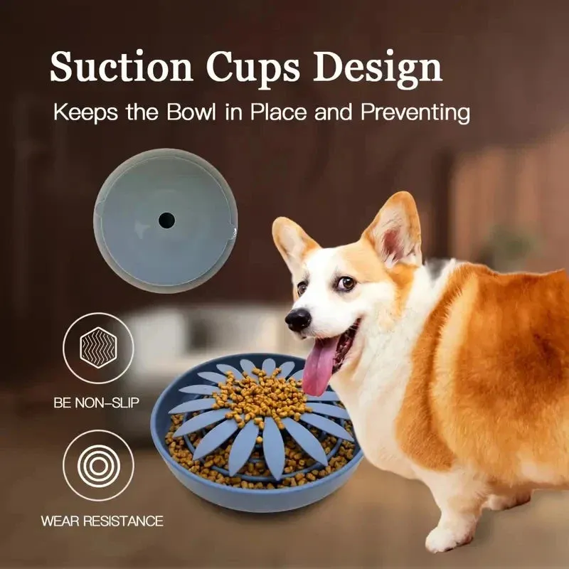 Multi-Functional Silicone Slow Feeder for Dogs - Anti-Choke, Easy Clean Design