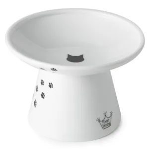 Necoichi Extra Wide Raised Cat Food Bowl
