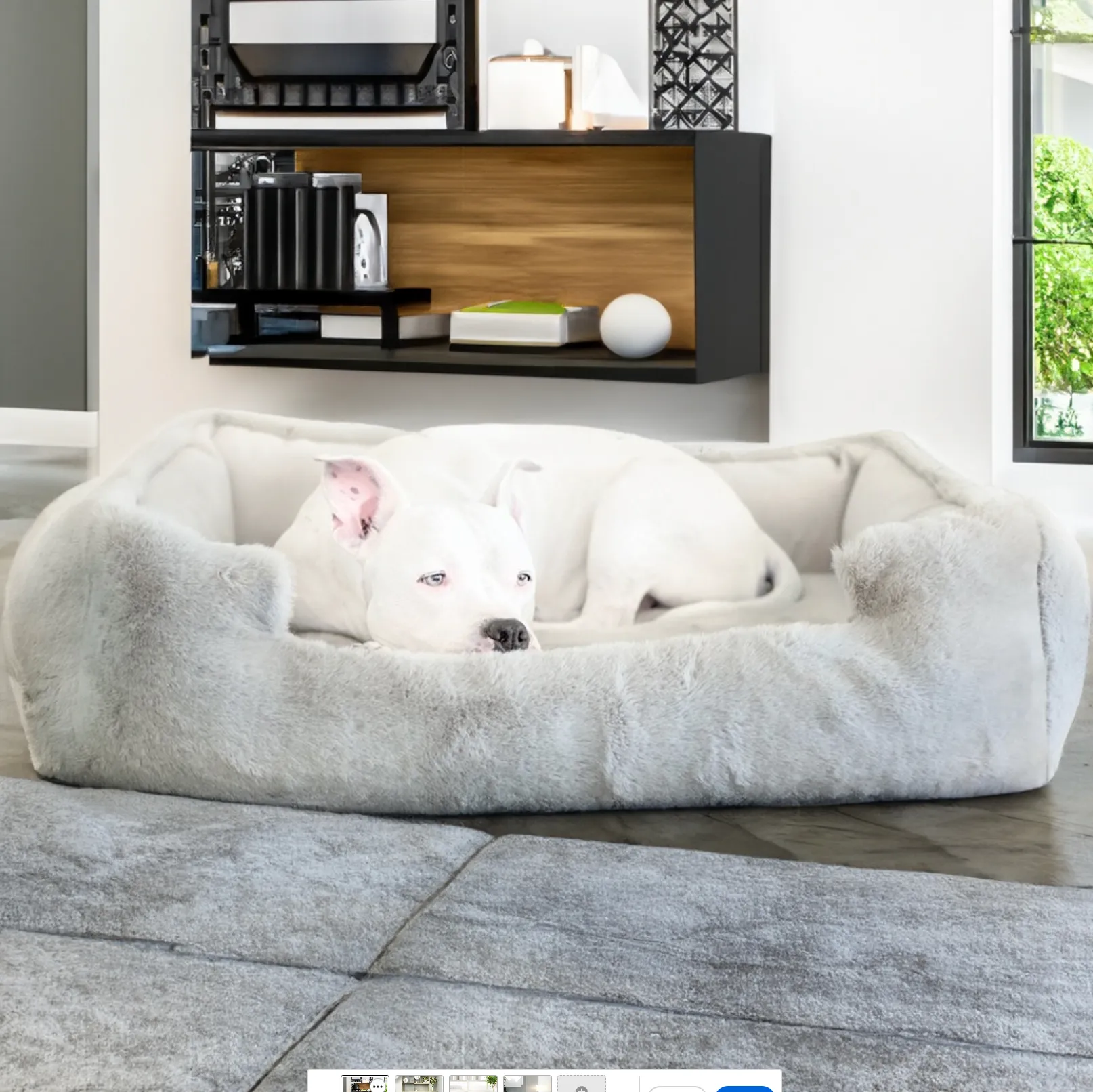 NEW: Ruby Puff® Ortho Lounger Companion-Pedic® Luxury Dog Bed