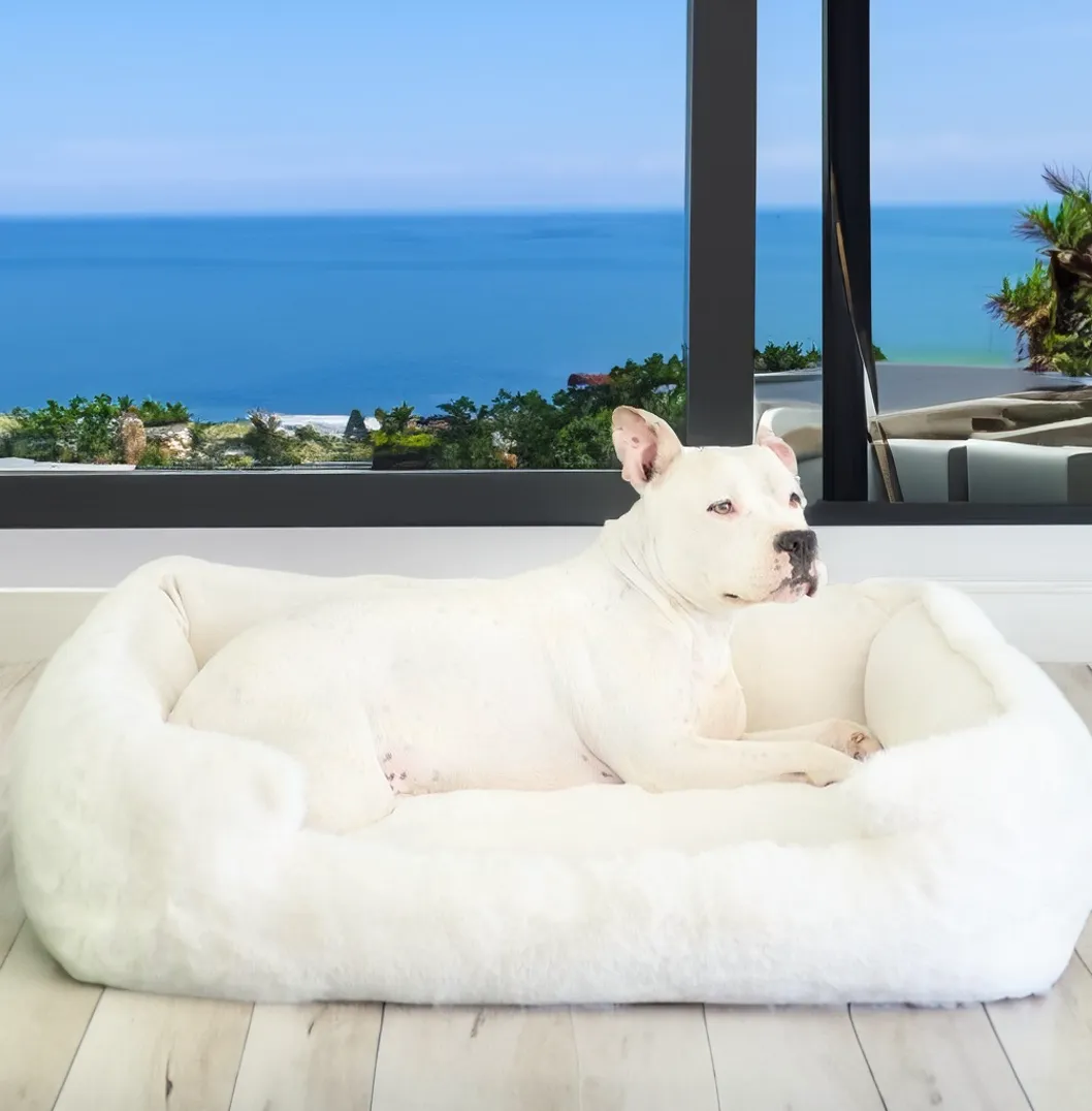NEW: Ruby Puff® Ortho Lounger Companion-Pedic® Luxury Dog Bed
