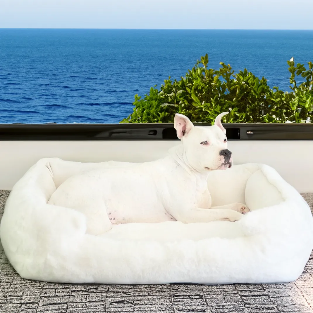 NEW: Ruby Puff® Ortho Lounger Companion-Pedic® Luxury Dog Bed