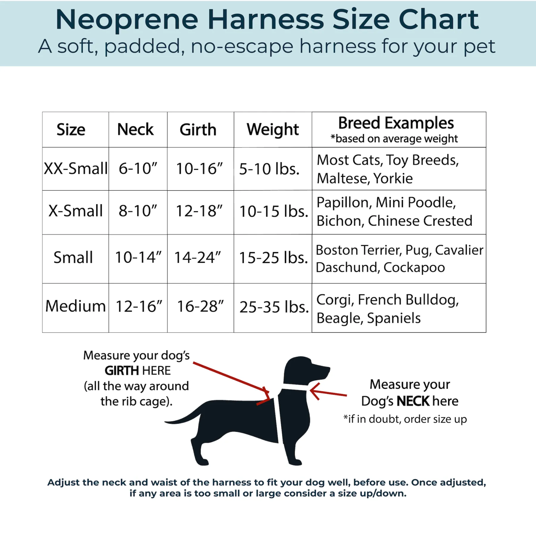No Pull Neoprene Dog Harness - Bees