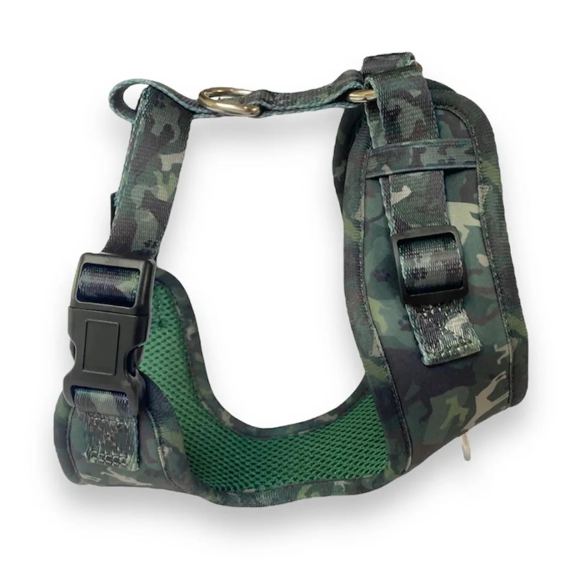 No Pull Pet Harness - Green Camouflage
