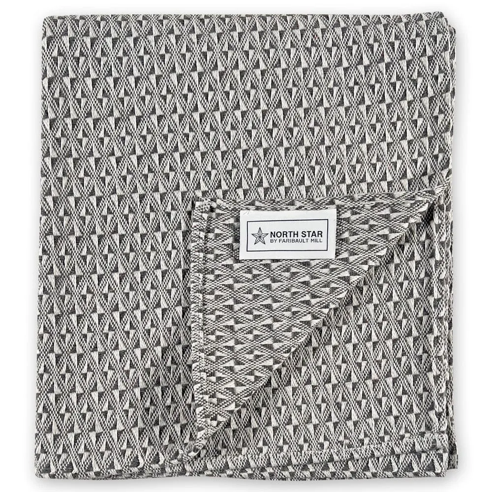North Star Point Twill Alzheimer's Throw - Gray
