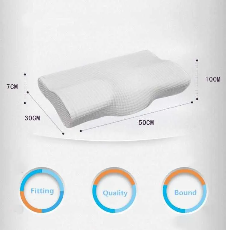 Orthopedic Latex Neck Pillow - Memory Foam Pain Release Pillow