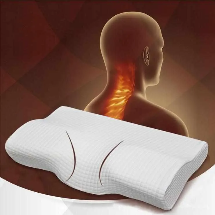 Orthopedic Latex Neck Pillow - Memory Foam Pain Release Pillow