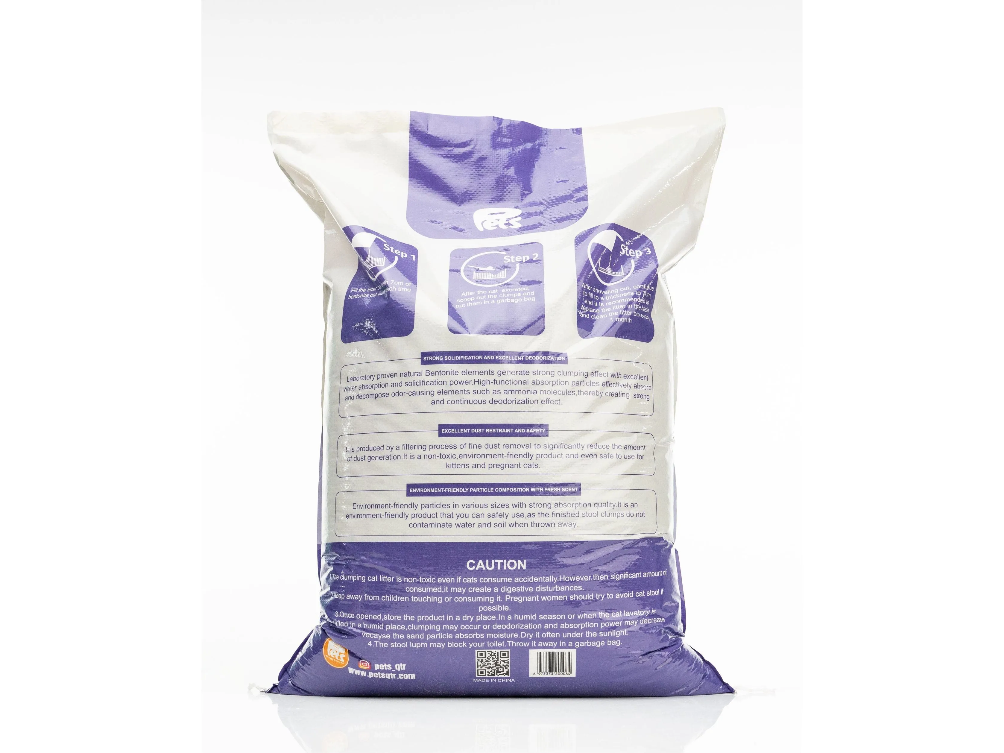 Pets Bentonite Cat Litter with Lavender Scent 20kg