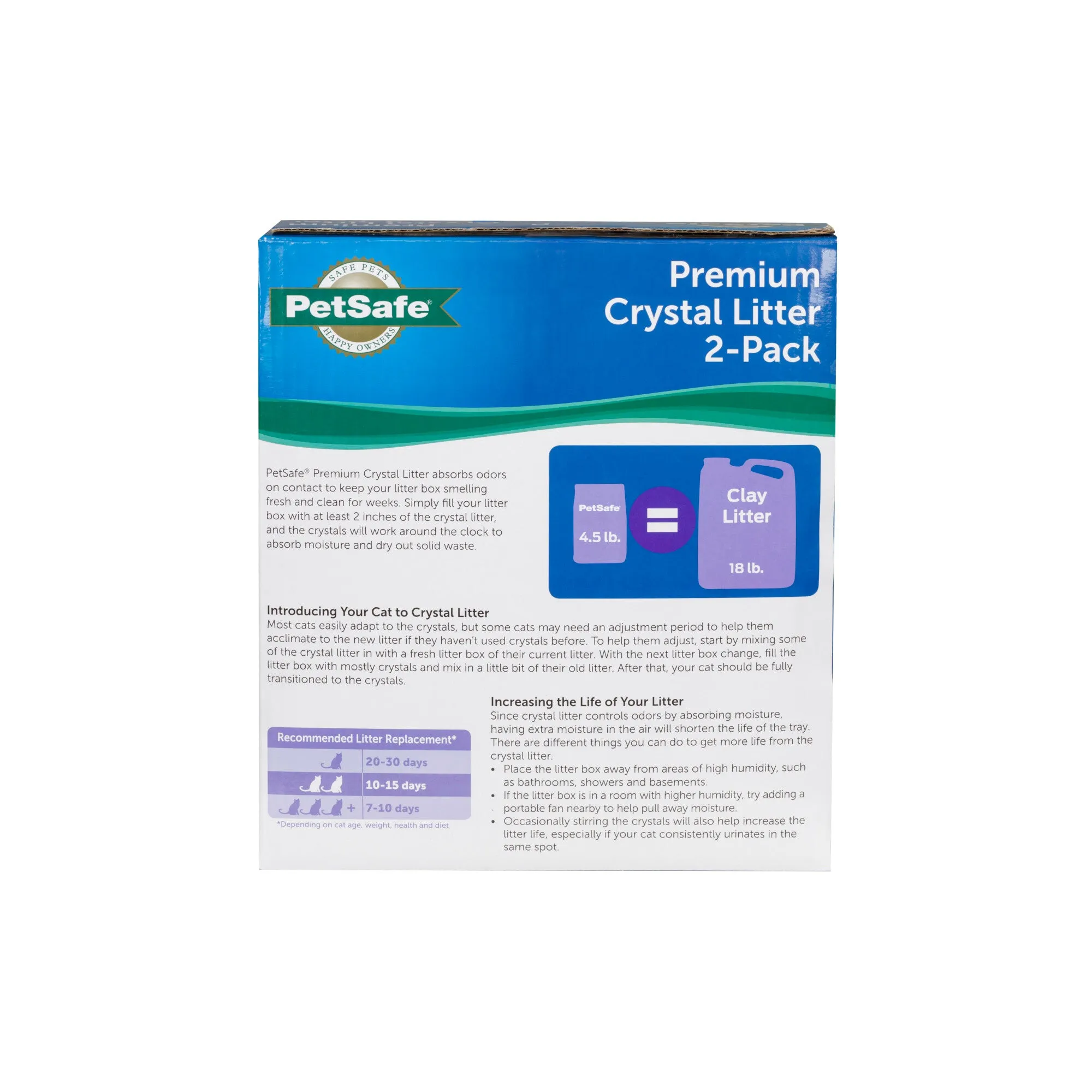 PetSafe ScoopFree Premium Blue Crystal Litter - 2 Pack