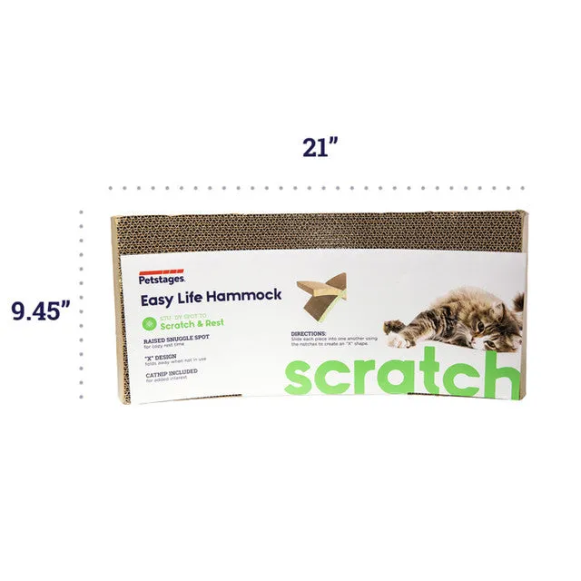 Petstages Easy Life Hammock Cat Scratcher (5.3" H x 21" L x 9.45" W)