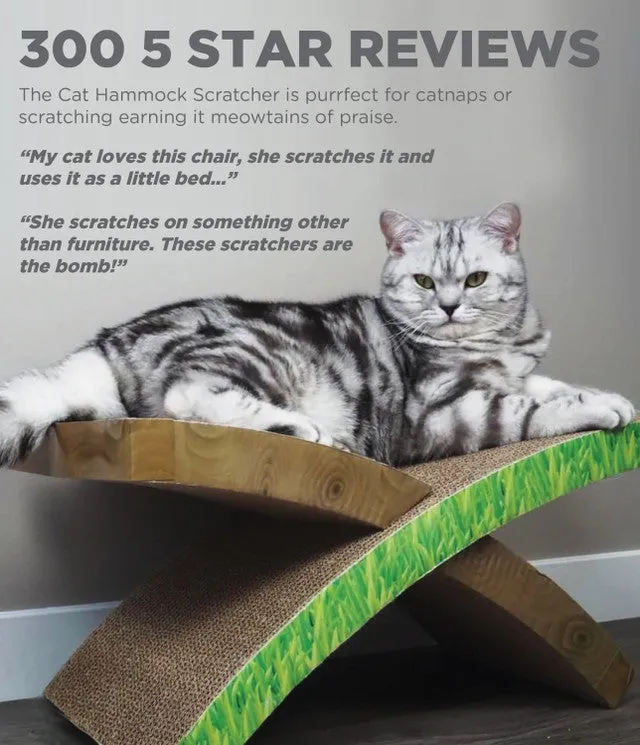 Petstages Easy Life Hammock Cat Scratcher (5.3" H x 21" L x 9.45" W)