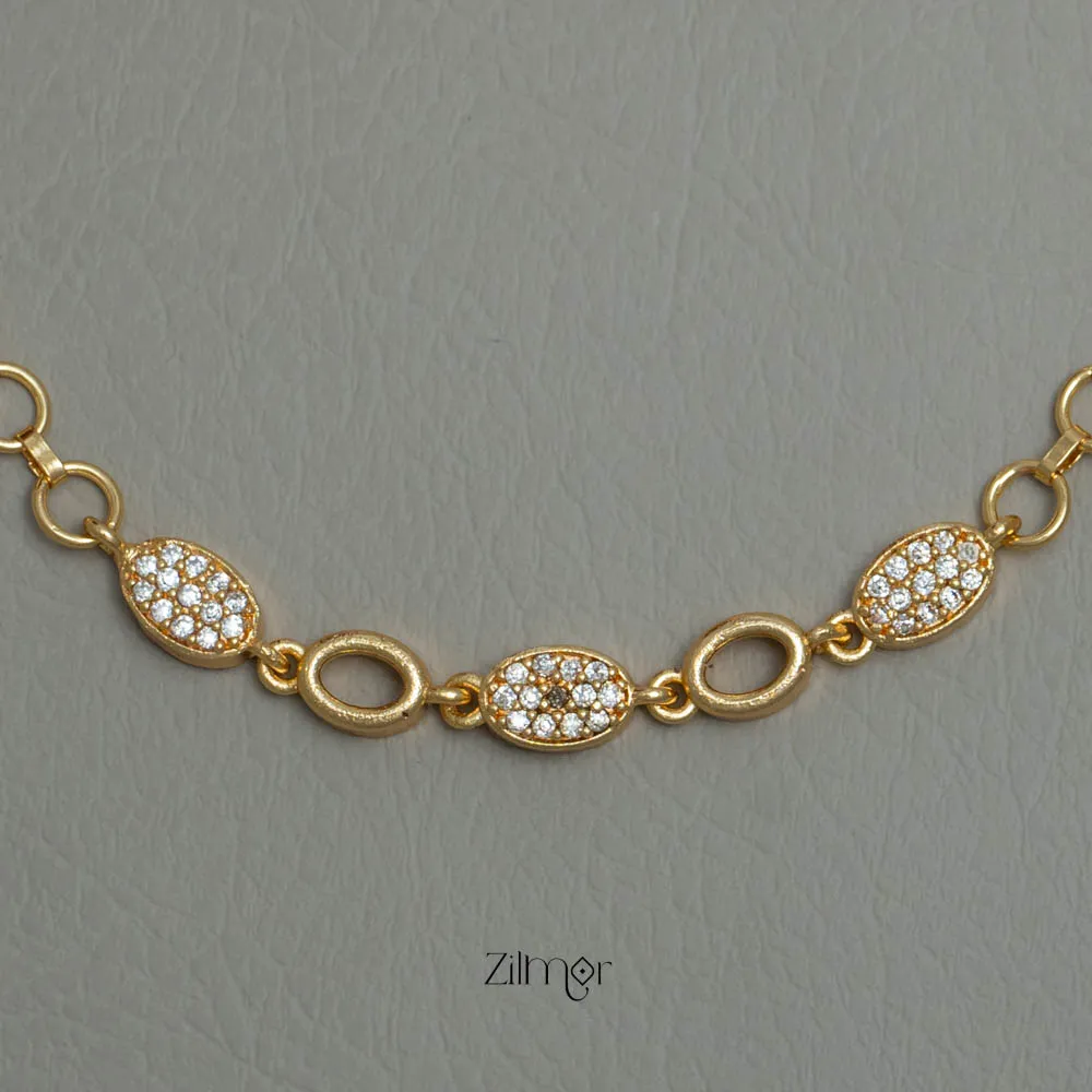 PP101870 - Gold Toned  AD Stone Daily Wear Bracelet