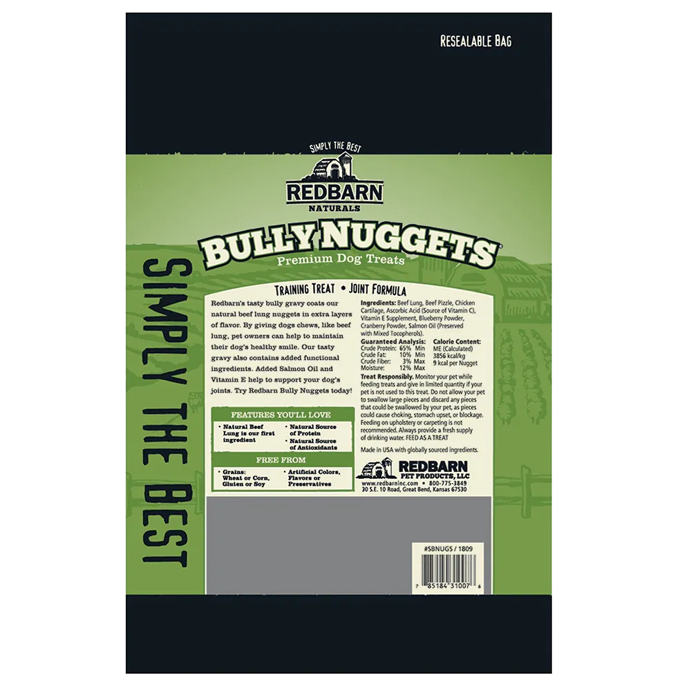 Redbarn Naturals Bully Nuggets Dog Treats, 3.9-oz bag