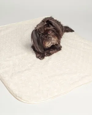 Rosebud Dog Blanket in Cream (Made in the USA)