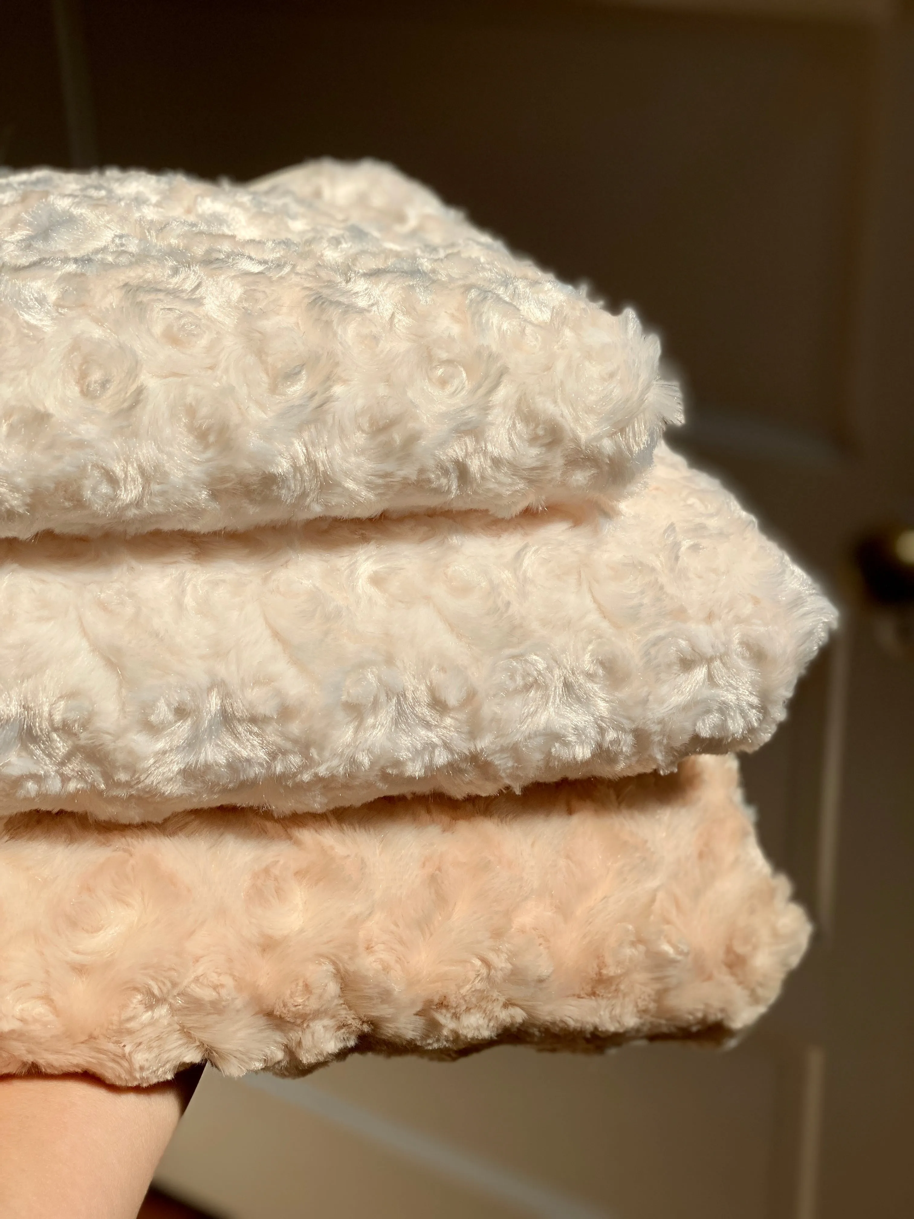 Rosebud Dog Blanket in Cream (Made in the USA)