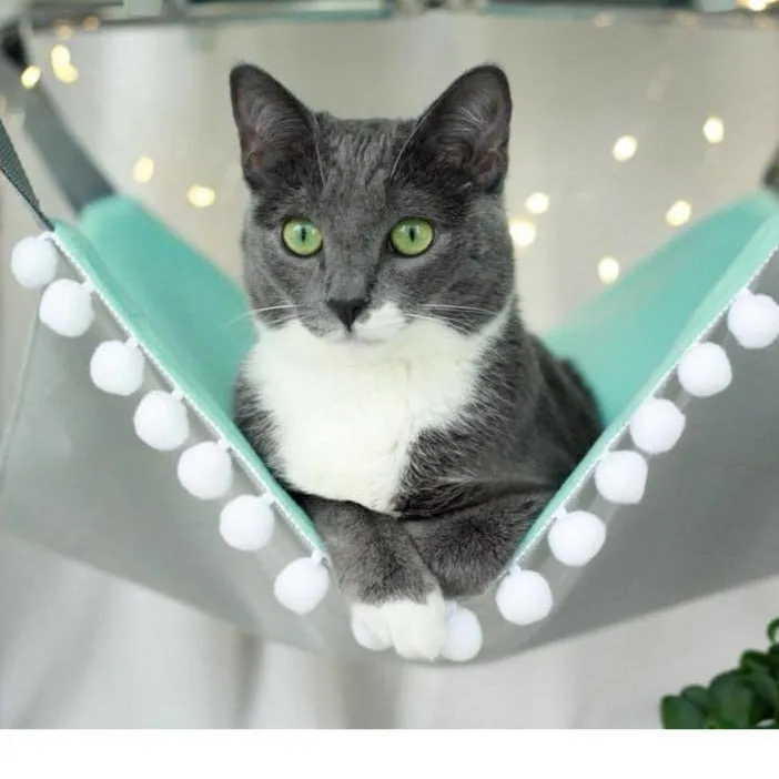 Saveplace Hanging Mat for Storage & Pets with POM-POM