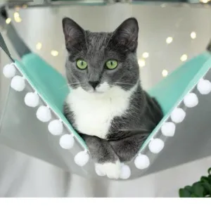 Saveplace Hanging Mat for Storage & Pets with POM-POM