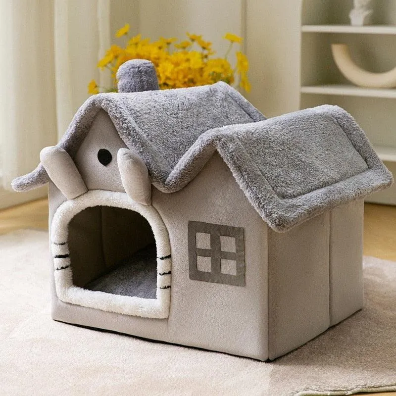 Soft Cat Bed Deep Sleep House