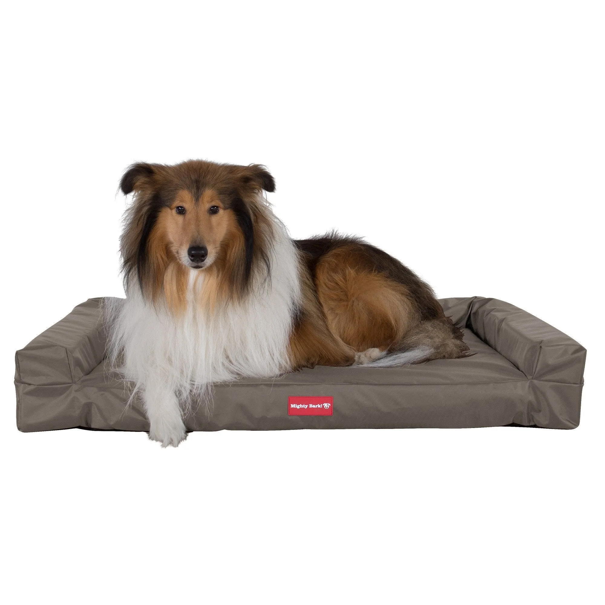 The Bench - Orthopedic Memory Foam Dog Bed - Waterproof Grey