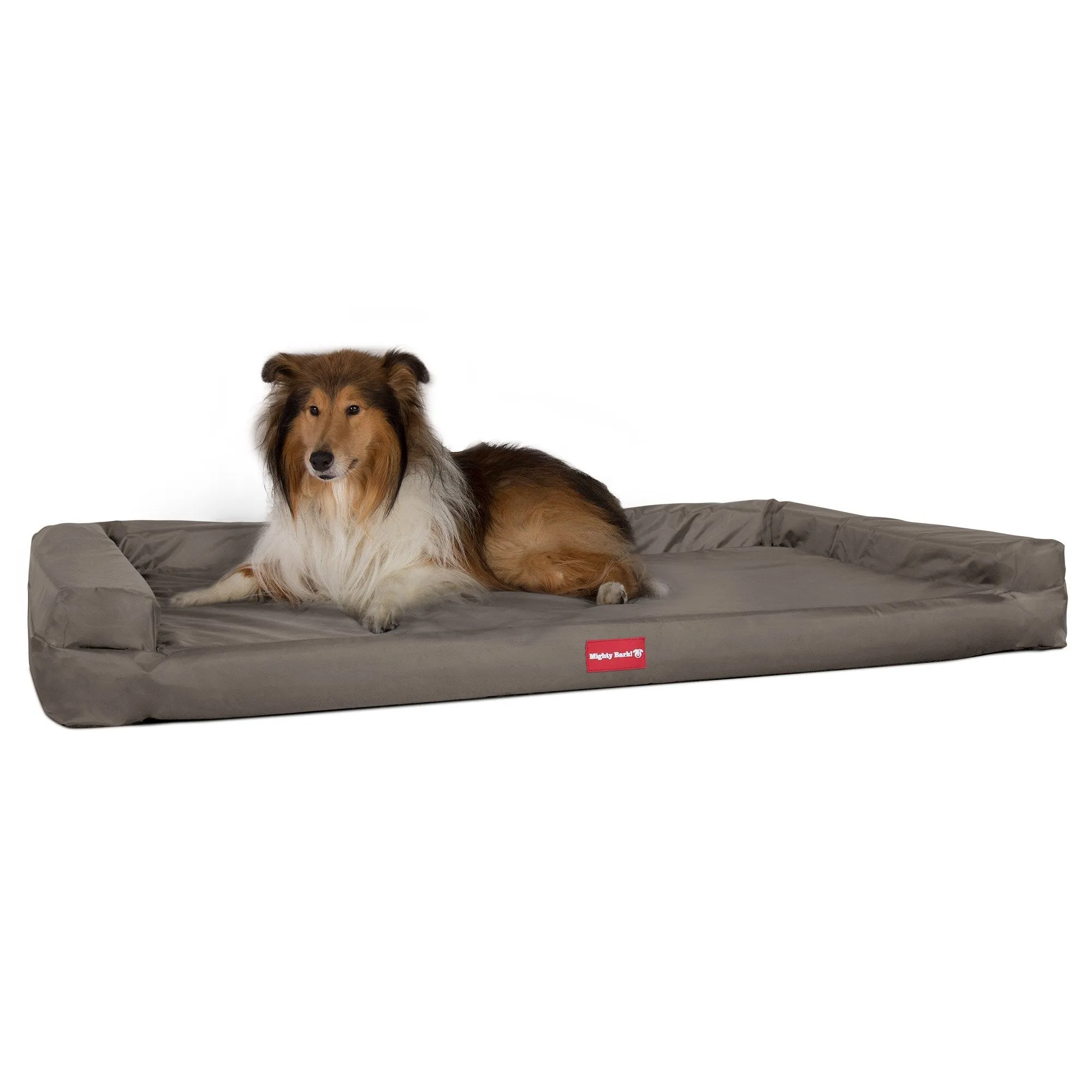 The Bench - Orthopedic Memory Foam Dog Bed - Waterproof Grey