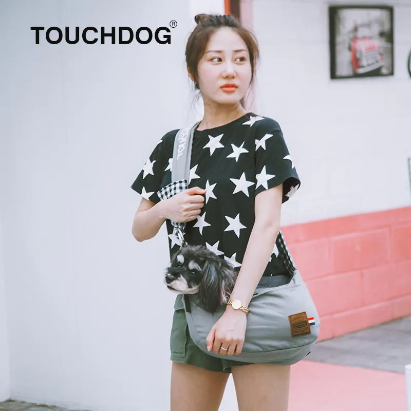 Touchdog 'Toga Bark' Over-The-Shoulder Hands-Free Pet Carrier