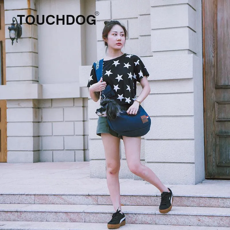 Touchdog 'Toga Bark' Over-The-Shoulder Hands-Free Pet Carrier