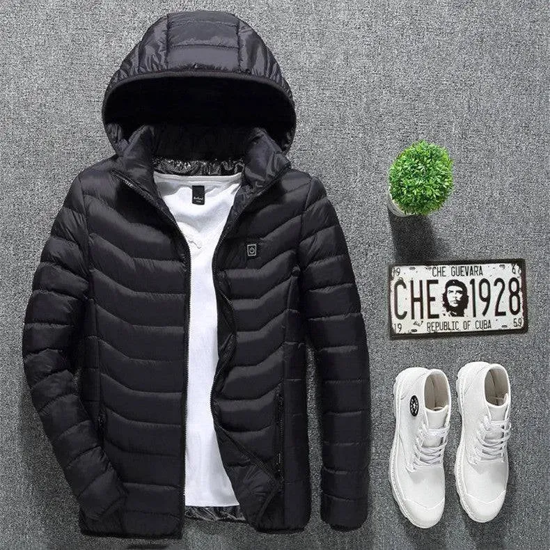 USB Heated Jacket for Men - Winter Fashion