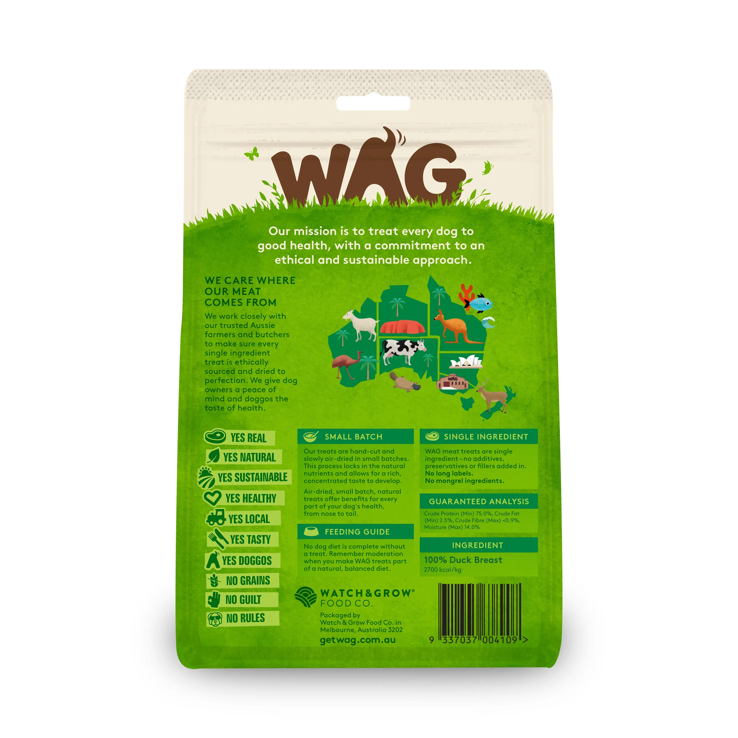 WAG - Duck Breast Dog Treat (200g)