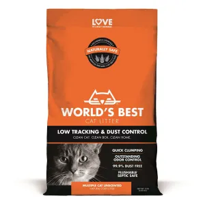 World's Best Cat Litter Low Tracking & Dust Control Multiple Cat Unscented 8lb