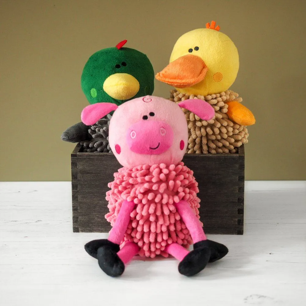 Zoon 23cm Noodly Drake Squeaky Soft Dog Toy