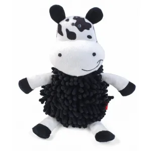 Zoon 26cm Noodly Cow Squeaky Soft Dog Toy